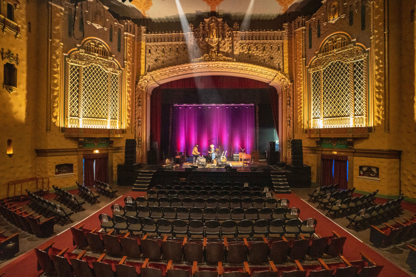 People On Stage At The Golden State Theatre