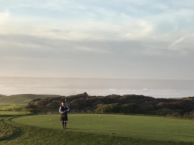 Spanish Bay Bagpiper