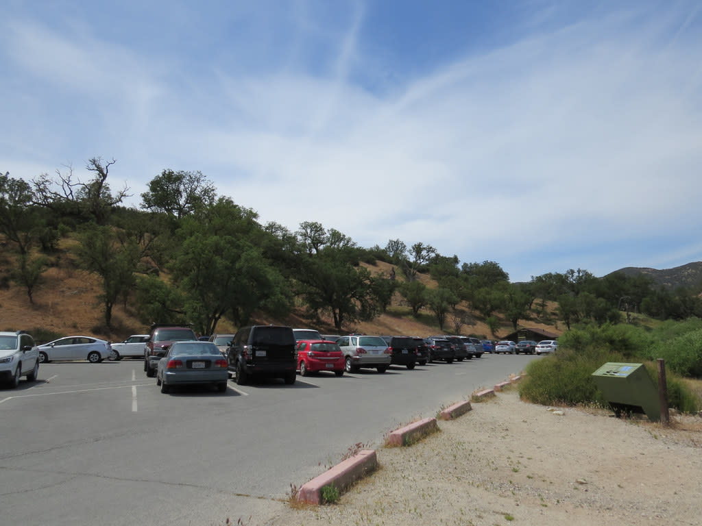 This is an image of the Western side parking lot at Pinnacles National Park in Soledad, California