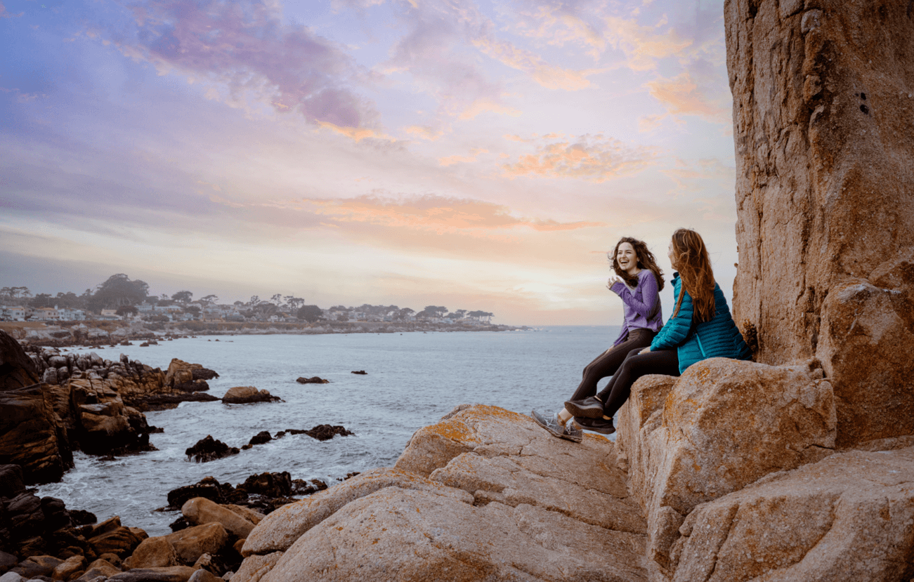 pacific grove girls on rocks